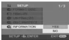 PANASONIC VDR-D300E - Visning af diskinformation - 1