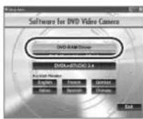 PANASONIC VDR-D300E - Klik på [DVD-RAM Driver]. - 1