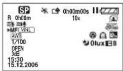 PANASONIC VDR-D300E - ■ Symboler ved optagelse - 1