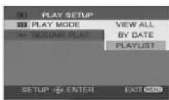 PANASONIC VDR-D300E - Afspilning af en playliste - 1