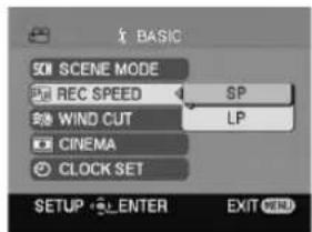 PANASONIC NV-GS60E - Utilizar o ecrã do menu - 9