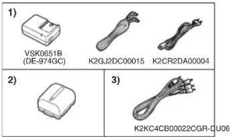 1) VSK0651B (DE-974GC) K2GJ2DC00015 K2CR2DA00004 2) 3) K2KC4CB00022CGR-DU06