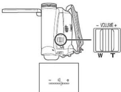 PANASONIC NV-GS60E - Att justera ljudstyrkan - 1