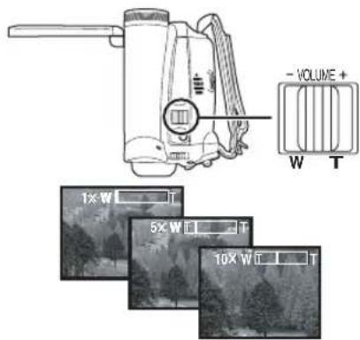 PANASONIC NV-GS60E - Zoom ind og ud funktion - 1
