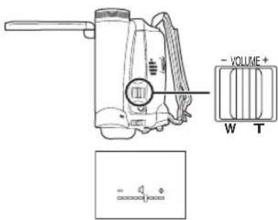 PANASONIC NV-GS60E - Para ajustar o volume - 1