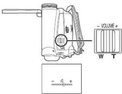 PANASONIC NV-GS60E - Sådan justeres lydstyrken - 1