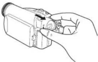 PANASONIC NV-GS57 - ■ Extending the viewfinder - 1