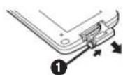 PANASONIC NV-GS57 - ■ Install a button-type battery - 1