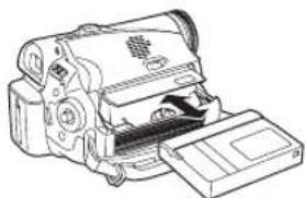 PANASONIC NV-GS57 - การใส่/การนำเทปออก - 2