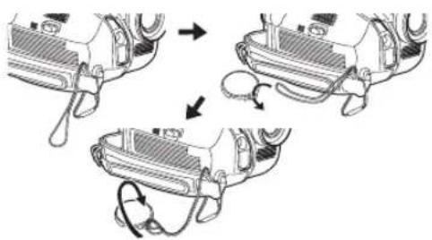 PANASONIC NV-GS57 - Fitting the lens cap - 1