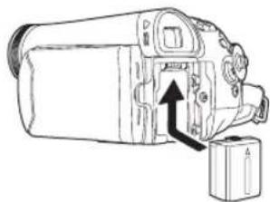 PANASONIC NV-GS57 - ■ Fitting the battery - 1