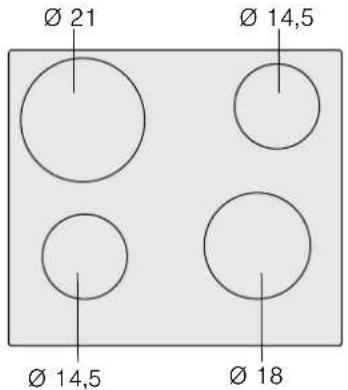 Ø 21 Ø 14,5 Ø 14,5 Ø 18