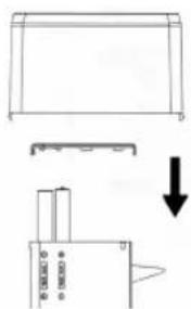 Pure technical line drawings of a mechanical component with no text or symbols