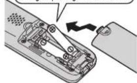 PANASONIC KX-TG8612NE - Isætning af batteri - 2