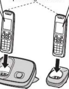 PANASONIC KX-TG8512NE - Opladning af batterier - 1