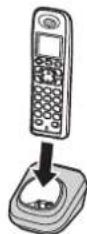PANASONIC KX-TG8012NE - Opladning af batteri - 2