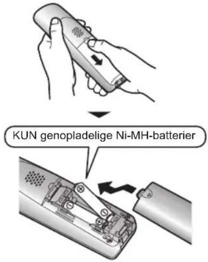 KUN genopladelige Ni-MH-batterier