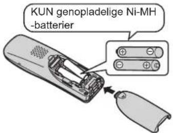 KUN genopladelige Ni-MH -batterier