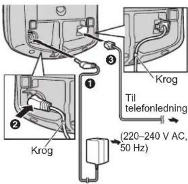 Krog Krog Til telefonledning (220-240 V AC, 50 Hz)