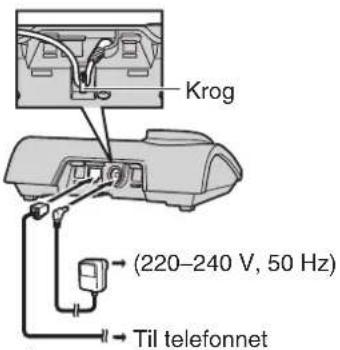 Krog (220-240 V, 50 Hz) Til telefonnet