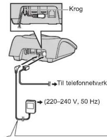 Krog Til telefonnetværk (220-240 V, 50 Hz)