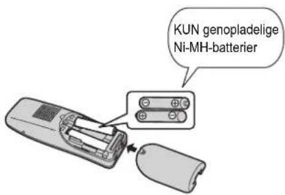 KUN genopladelige Ni-MH-batterier