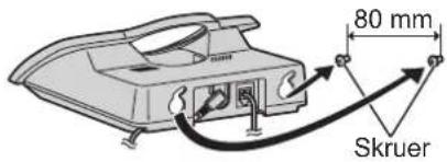 PANASONIC KX-TG1103NE - Vægmontering - 1