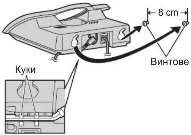 PANASONIC KX-TCD440FX - Монтиране на стена - 1