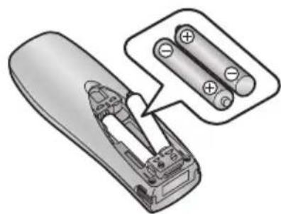 PANASONIC KX-TCD440FX - Поставяне на батериите - 1