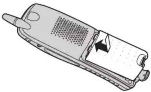 PANASONIC KX-TCD280NE - Isætning af batteri - 3