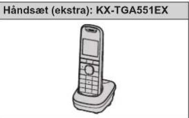 Håndsæt (ekstra): KX-TGA551EX