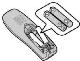 PANASONIC KX-TCD212NE - Isætning af batteri - 1