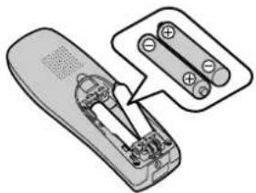 PANASONIC KX-TCD200NE - Isætning af batteri - 1