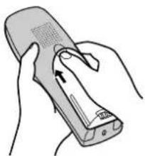 PANASONIC KX-TCD200NE - Isætning af batteri - 2