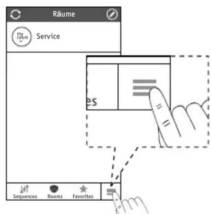 Räume Service 2S Sequences Rooms Favorites