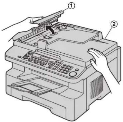PANASONIC KX-MB771NE - Rengøring af dokumentindføringsruller - 1