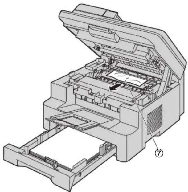 PANASONIC KX-MB771NE - Hvis printerpapiret sidder fast i maskinen - 8