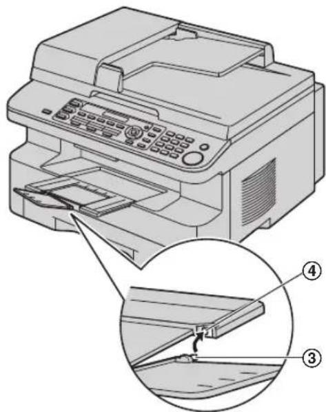 PANASONIC KX-MB771NE - Overdelen af forlængeren sidder løst - 2