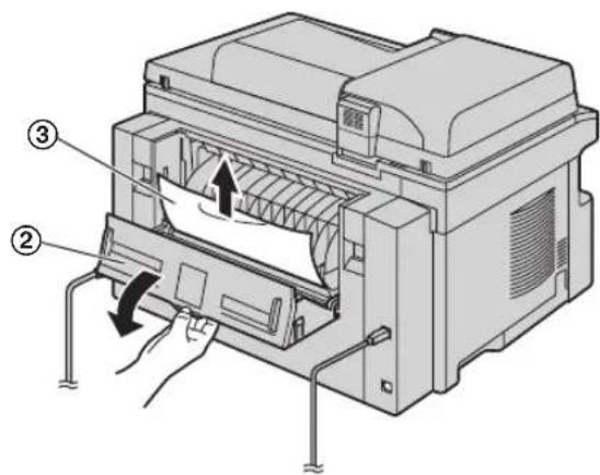 PANASONIC KX-MB771NE - Hvis printerpapiret sidder fast i maskinen - 4