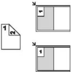PANASONIC KX-MB771NE - Kopiere et 2-sidet dokument over på 1 side (Hurtig id-kopieringsfunktion) (kun scannerglas) - 1