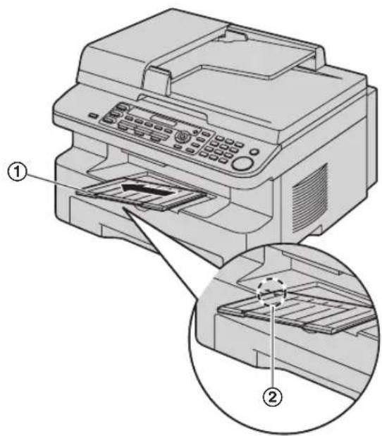 PANASONIC KX-MB771NE - Hvis forlængeren er blevet fjernet - 1