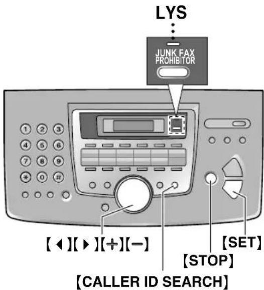 PANASONIC KX-FL611NE - Aktivering af junkfax-spærre - 1