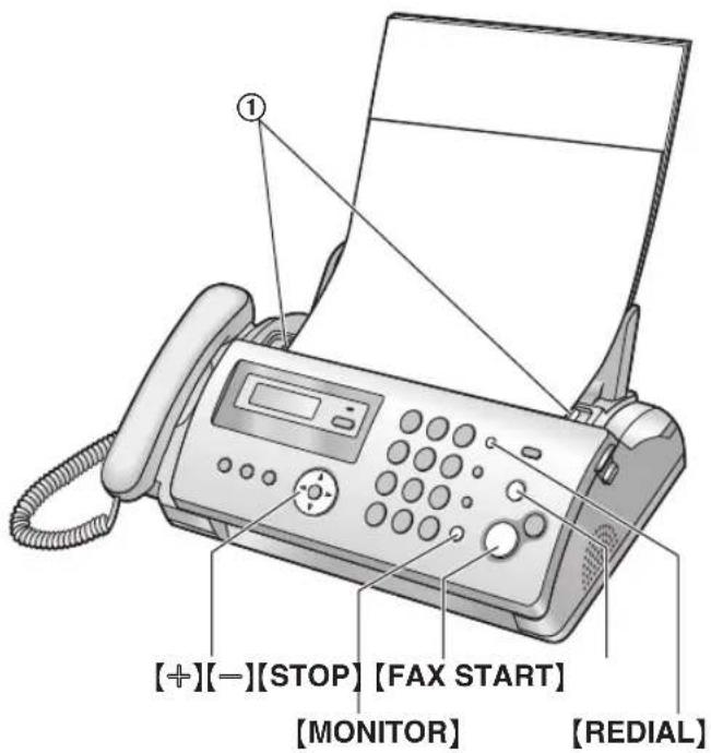 PANASONIC KX-FP205NE - Afsende en fax manuelt - 1