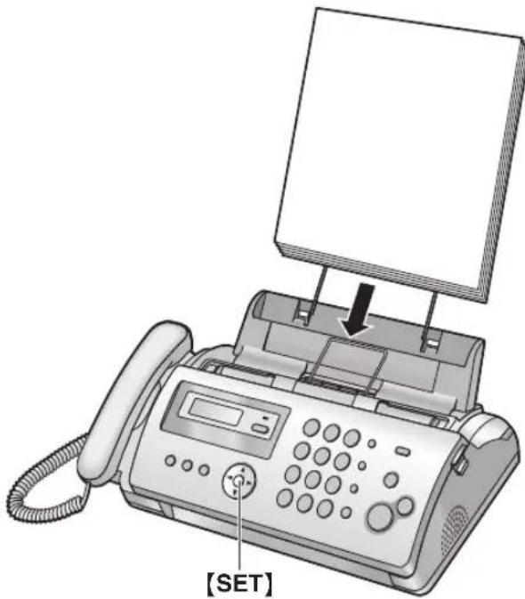 PANASONIC KX-FP205NE - Hvis printerpapiret ikke føres korrekt ind i apparatet - 1