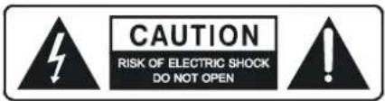 CAUTION RISK OF ELECTRIC SHOCK DO NOT OPEN