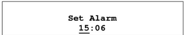 Set Alarm 15:06