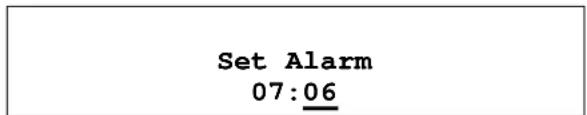 Set Alarm 07:06