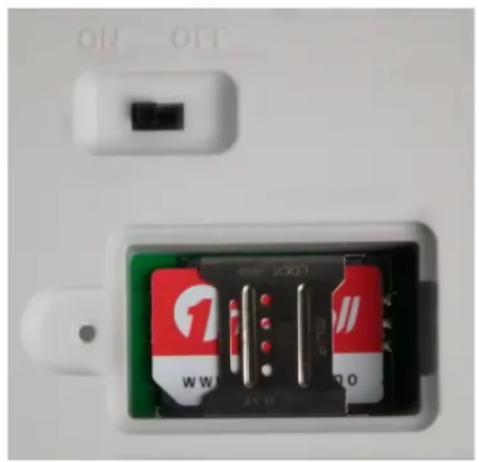 Vera GSM Mini - Montering av SIM kort og temperatursensor (Nb! Egen bruksanvisning for Hyttestyrings abonnement). - 1