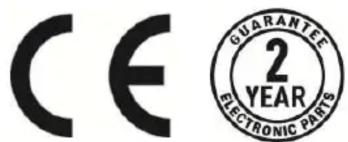 CE GUARANTEE 2 YEAR ELECTRONIC PARTS