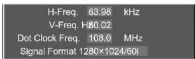 PANASONIC TH-65PB1EK - - Indgangssignaldisplay - 2